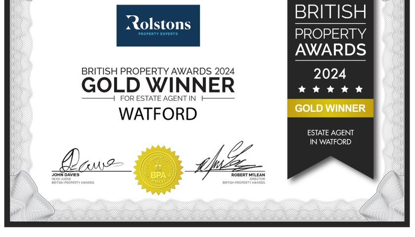 Voted Best Estate Agency in Watford for the successive year